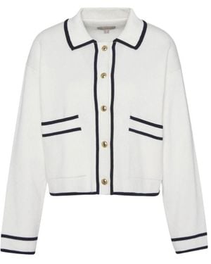 Barbour Cardigan Jasmine Lavorato - White
