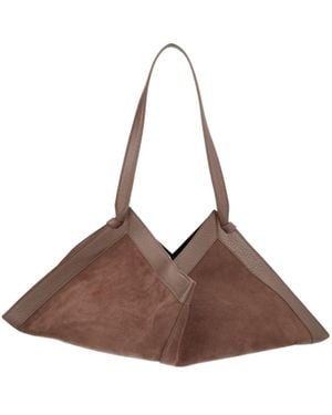Yuzefi Top-Handle Shoulder Bag - Brown
