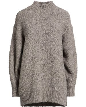 Isabel Marant Turtleneck Mid-Length Knit Sweater - Gray