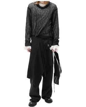 Ann Demeulemeester Levar Crew Neck High Comfort Jumper - Black