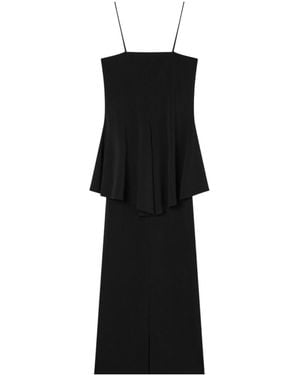 Emporio Armani Layered Long Dress - Black
