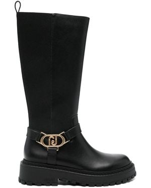 Liu Jo Knee-High Leather Boots - Black