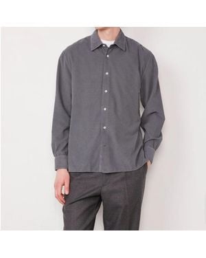 Officine Generale Classic Long-Sleeve Shirt - Grey