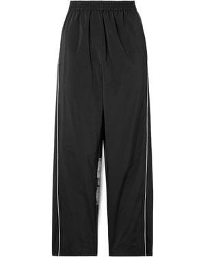 Tibi Shell Track Pants - Black