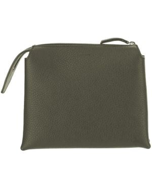 The Row Zipper Shoulder Bag - Green