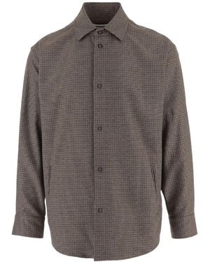 DARKPARK Check Overshirt - Grey