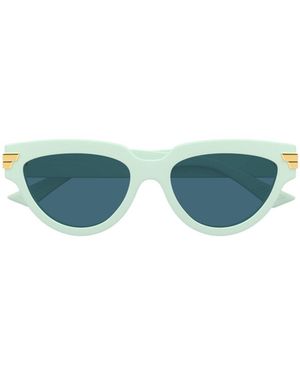 Bottega Veneta Eyewear Cat Eye Frame Sunglasses - Green