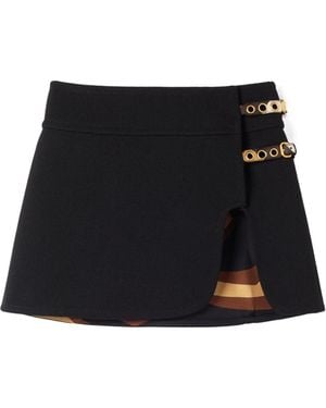 PUCCI Buckled Belt Skirt - Black