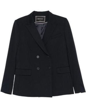 Fabiana Filippi Double-Breasted Blazer - Black