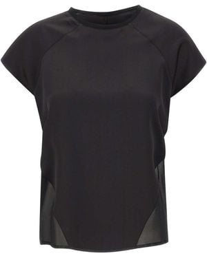 Liu Jo Short-Sleeved Crewneck Top - Black