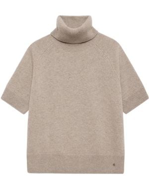 Anine Bing Jackson Turtleneck Top - Gray