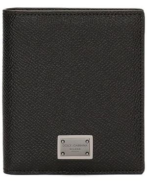 Dolce & Gabbana Dauphine-Printed Bifold Card Holder - Black