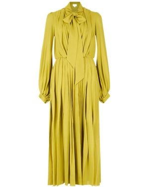 Giambattista Valli Long Dress With A Bow Detail - Yellow