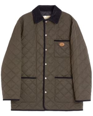 Valentino Vlogo Patch Button-Up Jacket - Brown