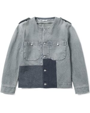 1989 STUDIO Panelled Denim Jacket - Grey
