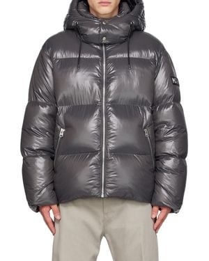 Mackage High-Neck Zip-Up Down Jacket - Gray