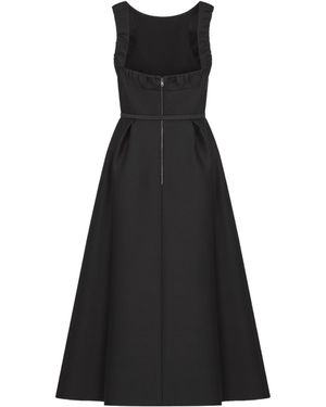 Dior Flared Mid-Length Dress in Black | Lyst