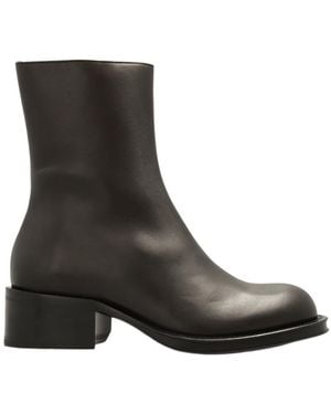 Lanvin Zip Detailed Ankle Boots - Black