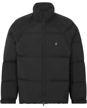 Represent Medium Puffer Jacket, Medium Size - Black