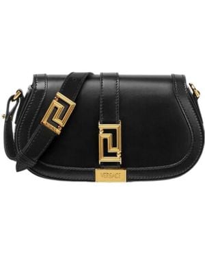 Versace Greca Goddess Mini Shoulder Bag - Black
