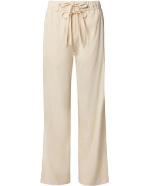 Proenza Schouler Magnus Drawstring Wide-Leg Pants - Natural