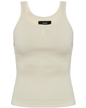 Amiri Ribbed Top - Natural