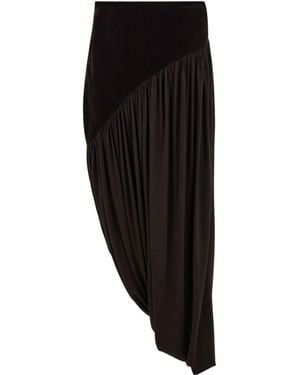 Ferragamo Draped Skirt - Black