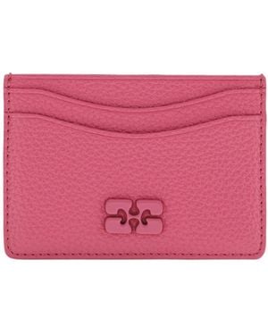 Ganni Boule Slim Cardholder Wallet - Pink