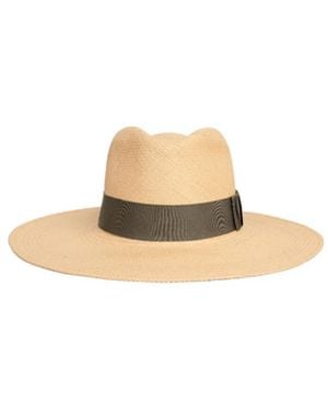 Celine Triomphe Panama Hat - Metallic