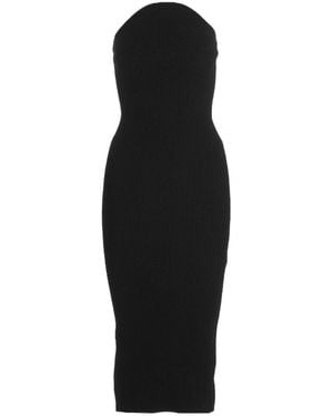 KHAITE Rumer Knitted Midi Dress - Black