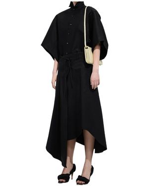 Bottega Veneta Compact Toile Skirt - Black