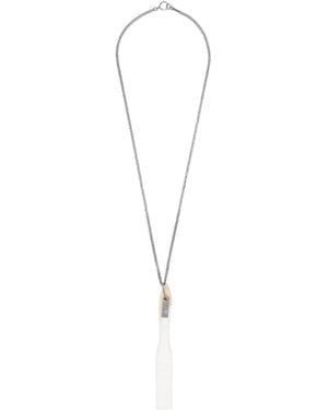 MM6 by Maison Margiela Numeric-Signature Necklace - White