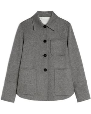 Jil Sander Buttoned Long-Sleeved Shirt Jacket - Grey