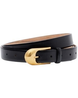 KHAITE Dome Leather Belt - White
