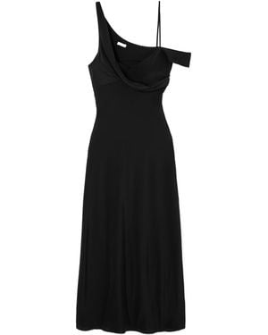St. Agni Draped Dress - Black