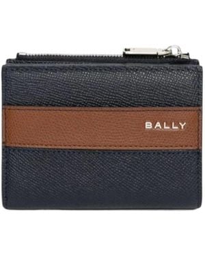 Bally Zipper Wallet - Blue