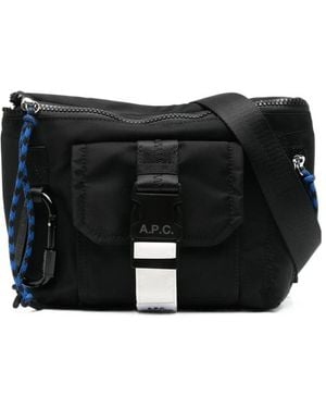A.P.C. Treck Zipped Shoulder Bag - Black