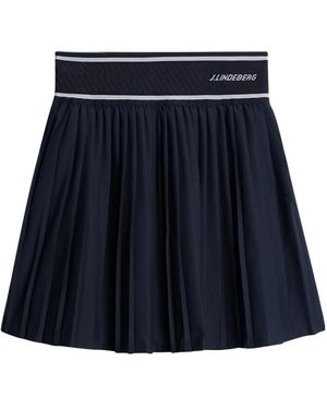 J.Lindeberg Pleated Midi Skirt - Blue