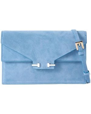 Tom Ford Suede Clutch - Blue