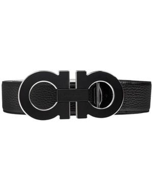 Ferragamo Ferragamo Gancini Buckle Reversible Belt - White