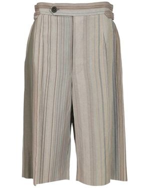 Vivienne Westwood Humphrey Striped Bermuda Shorts - Grey