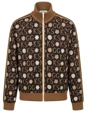Gucci X Ken Scott Print Zip-Up Jacket - Black