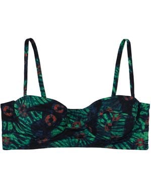 Ulla Johnson Printed Underwire Bikini Top - Green