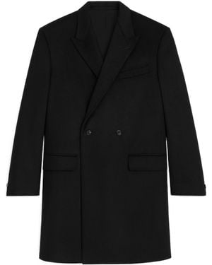 Celine Double-Breasted Coat - Black