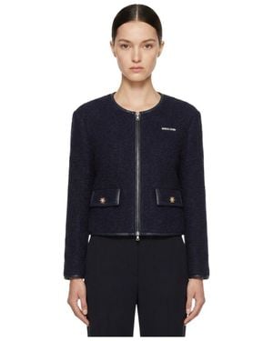 Marissa Chiara Long-Sleeved Casual Jacket - Blue