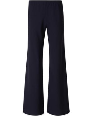 Nili Lotan Wide-Leg Straight-Cut Trousers - Blue
