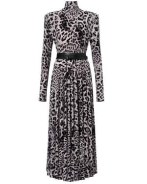 Norma Kamali Leopard-Print Midi Dress - Multicolour