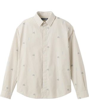 Jacquemus Collared Long-Sleeved Shirt - White