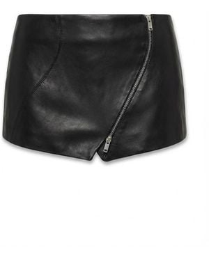 AYA MUSE Zip Mini Skirt - Black