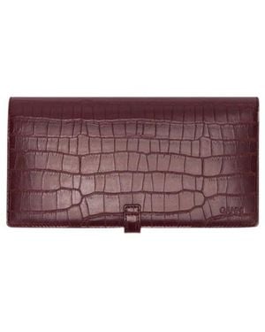 Ganni Sue Long Slim Wallet - Purple